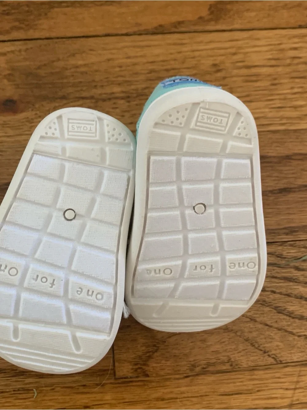 TOMS Baby Slip-On Turquoise Shoes 2